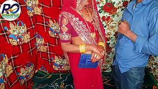check out desi stepmom in red saree getting doggy fucked with hindi audio full clip