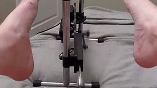 omg this 1st time locktober newbie rides the fucking machine like a total submissive slut who's with me