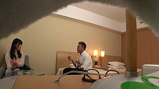 japanese milf with huge natural tits cosplays desperately for hotel photoshoots to survive