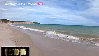 Wild public sex explodes on Brazil's hottest beach with dreadhot babe!