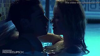 Celebrity babe cums hard from creampie fuck right after her swimming lesson in HD!