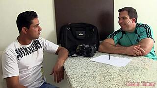 Slutty Tgirl Melyna Merli Double Fucked Cum Filled