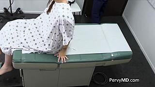 Big tit nurse and big ass patient team up for hardcore doctor dick blowjob!