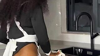 whoa ebony maid caught masturbating on boss cock rides him hard pussy shaking squirting full movie blowjob doggystyle cum on ass 😱🍑💦