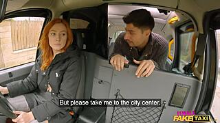 😍 guy with huge tongue makes me cum so hard in this taxi ride! female fake taxi pov