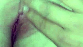 watch my wife squirt hard while i toy her wet pussy up close