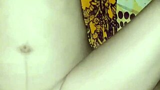 beautiful asian teen neighbor orgasms hard in lingerie on bed