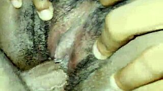 Thick Hairy Pussy Beaver Spread Wide Closeup