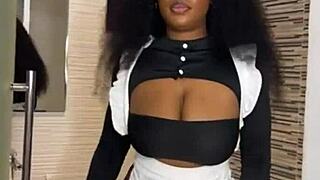whoa ebony maid caught masturbating on boss cock rides him hard pussy shaking squirting full movie blowjob doggystyle cum on ass 😱🍑💦