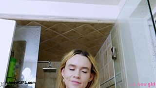 ever wonder what happens when shy blonde teens shower alone