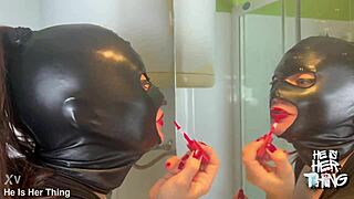 The mistress endures enema domination as she prepares her asshole for a filthy anal date