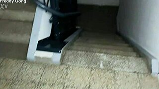 wife takes a big black cock pounding in the garage before squirting everywhere wildly