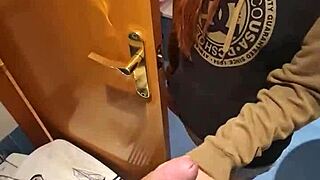 Fucking The Mother-In-Law In The Toilet With Muscular Bodybuilder
