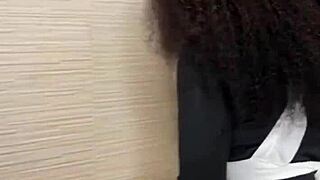 whoa ebony maid caught masturbating on boss cock rides him hard pussy shaking squirting full movie blowjob doggystyle cum on ass 😱🍑💦