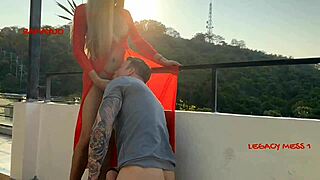 legacy mess ladyboy big cock fucks client candy deepthroat doggystyle backstage