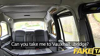 Fake taxi rims Welsh girl then doggystyle facial cumshot