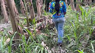 innocent farm girl trades chickens for wild outdoor fun