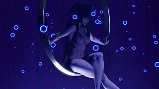 Tharja's Barefoot Legs in Skirt and Glasses Dance for Your Worship Choking Smother Cosplay Fire Emblem Nude Body Tease