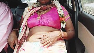 i got this sexy indian bhabi in saree car she whisperin dirty telugu romance talk to me