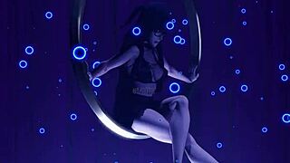 Tharja's Barefoot Legs in Skirt and Glasses Dance for Your Worship Choking Smother Cosplay Fire Emblem Nude Body Tease