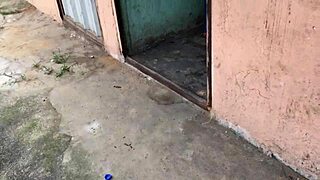 hood ebony bbw couple fumbles through lame protest sex in nigeria streets.