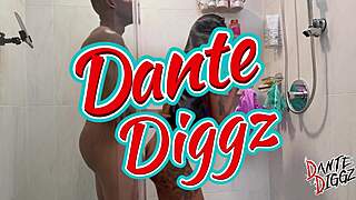 i can't handle this bubble butt ebony's shower pounding but crave that facial!