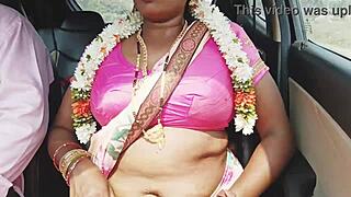 i got this sexy indian bhabi in saree car she whisperin dirty telugu romance talk to me