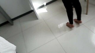 big cock trv fucks my thong-on barefoot body, busty big ass latina brunette