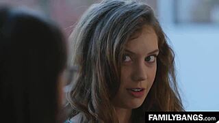 Crush alert! School step sisters elena koshka and april o'neil tribbing hard!
