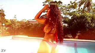 latina mamasota shakes hot hairy curves in steamy dance
