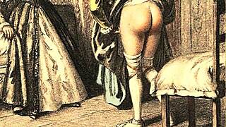 Detailed Vintage Erotic Drawings from Antique Retro Sensual Collections