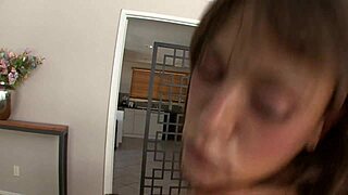 brunette milf olivia wilder milks huge cock creampie in fishnets n heels 🔥💦