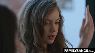 Crush alert! School step sisters elena koshka and april o'neil tribbing hard!