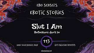this slut whispers dirty secrets while she fingers herself to orgasm