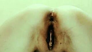 Milf takes homemade anal in stockings
