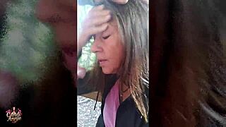 mature candi annie pounds pov forest fuck hard. she swallows cum boldly in free edition