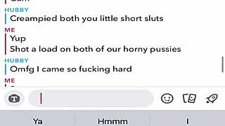 im so horny sexting while cuckolding my pathetic old husband on snapchat...