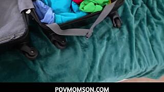 Naughty Redhead Stepmom Skylar Snow Tempts Stepsons Fingers Inside Her