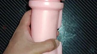 Kissy sucks cock then gets pussy creampied after desk quickie