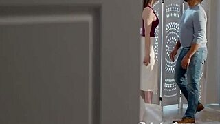 Husband watches