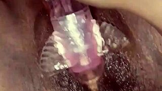 mmm playing with this juicy milf pussy toy deep caribbean style feels so damn good