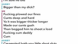 im so horny sexting while cuckolding my pathetic old husband on snapchat...
