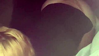 pretty hooker spits cum back on dick after car blowjob