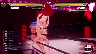 lesbian futanari muff dive fingering battle ends in wet pussy orgasms 🔥💦