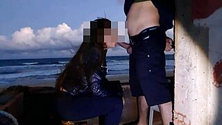 delicia teen assfucked deep on beach by monster cock creampie