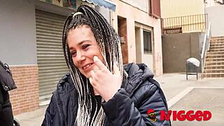mature chloe nervously eats her first huge black cock in public outdoor quickie fulfilling her interracial fantasy