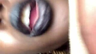 sexy solo ebony babe rides dildo making creamy pussy squirt homemade fun