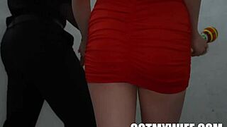 wife's tight taco stuffed by bbc bartender in cuckold action