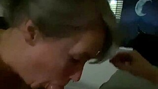blonde bbw tempts mase619's thick uncut cock with her mouth