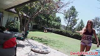 Busty Tanned Teen Alex Carter Fucked in Pussy Doggystyle and Cowgirl